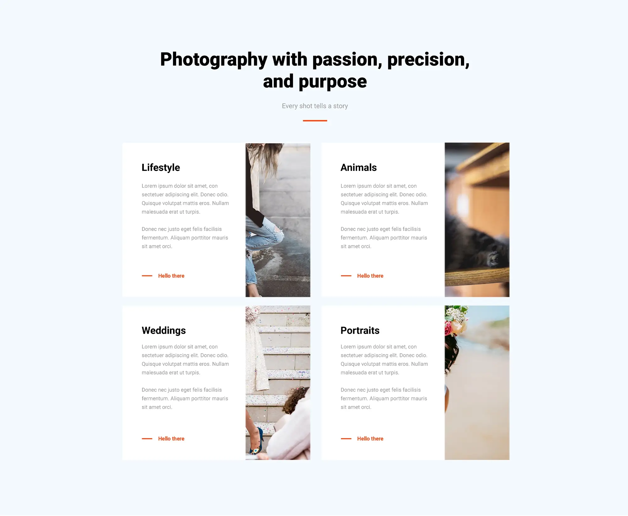 Photography wordpress theme