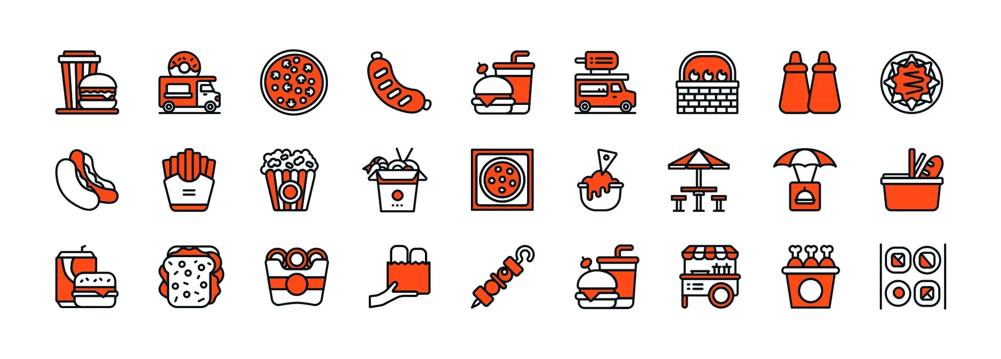 Fast food Free WordPress icons