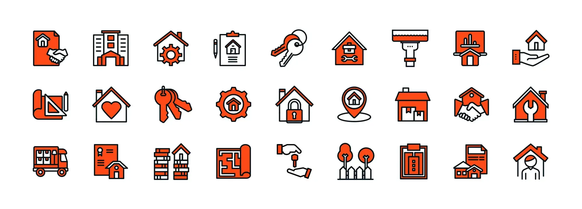 Services Real estate free WordPress icons