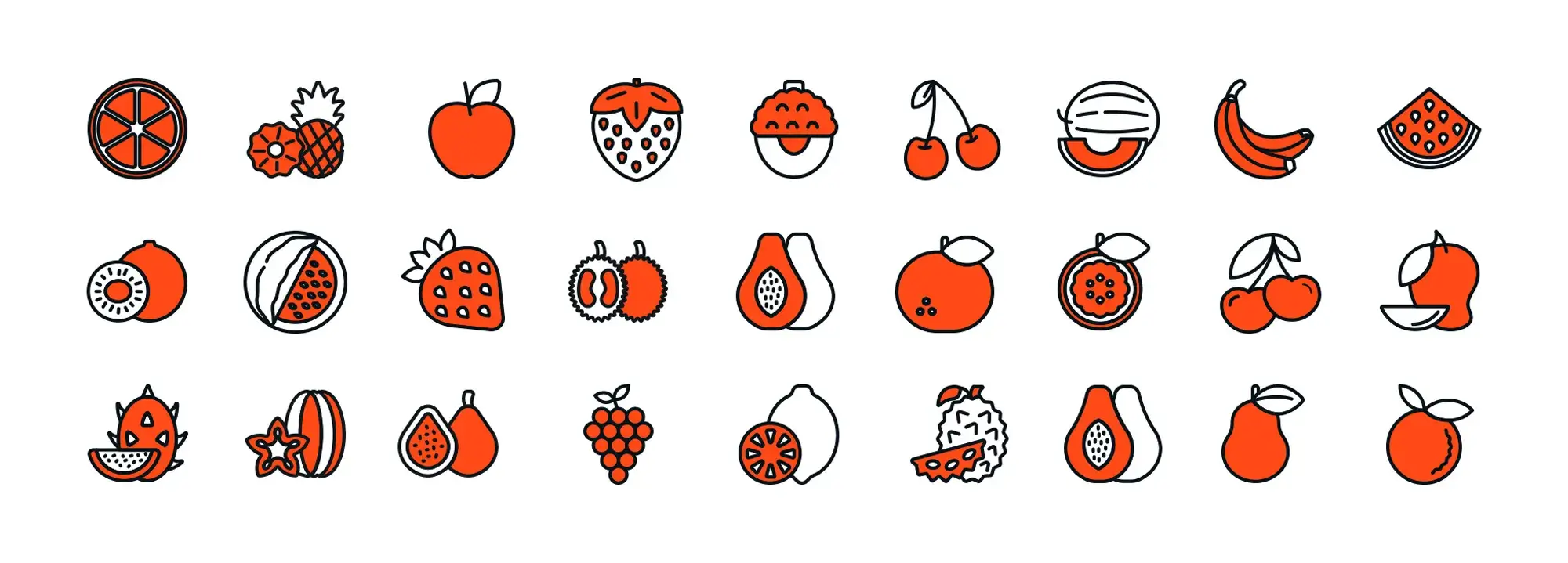 fruit free WordPress icons