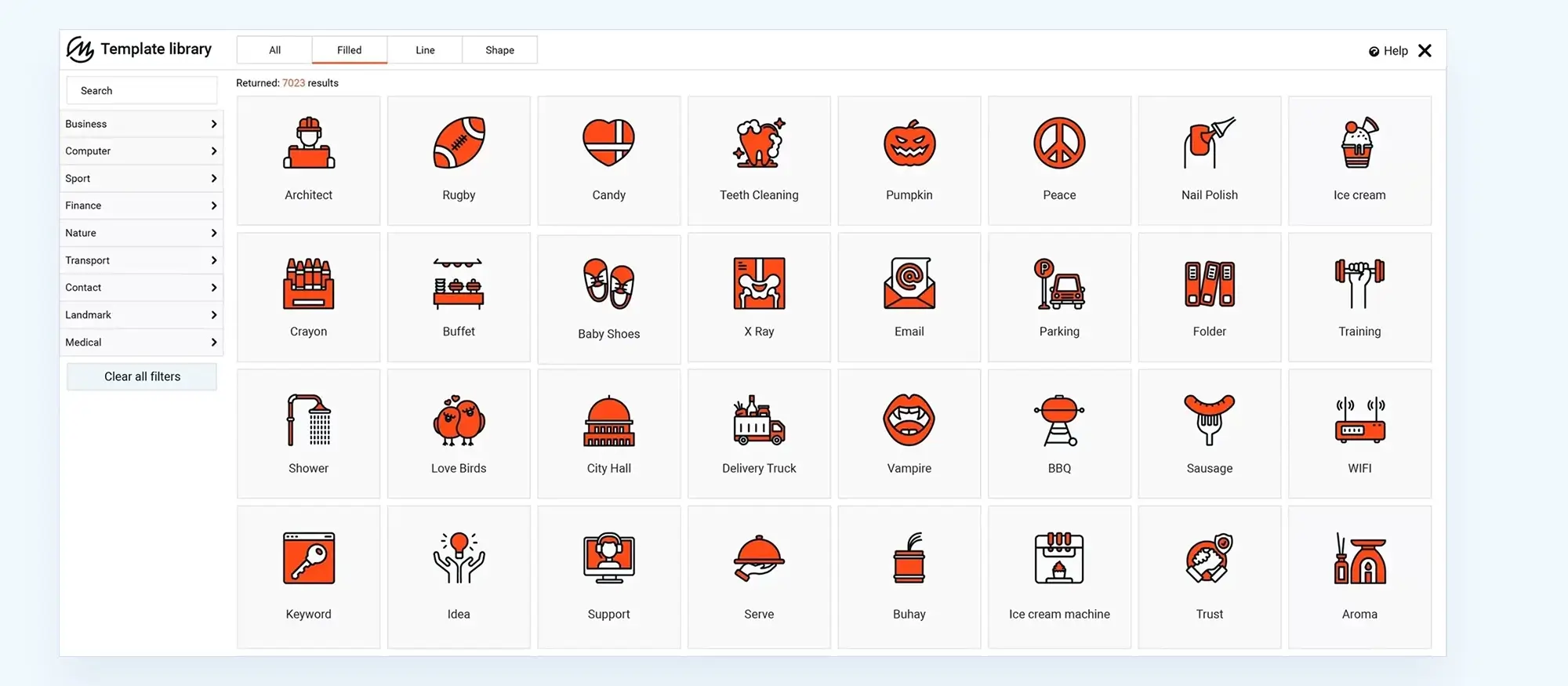 Free WordPress icon library