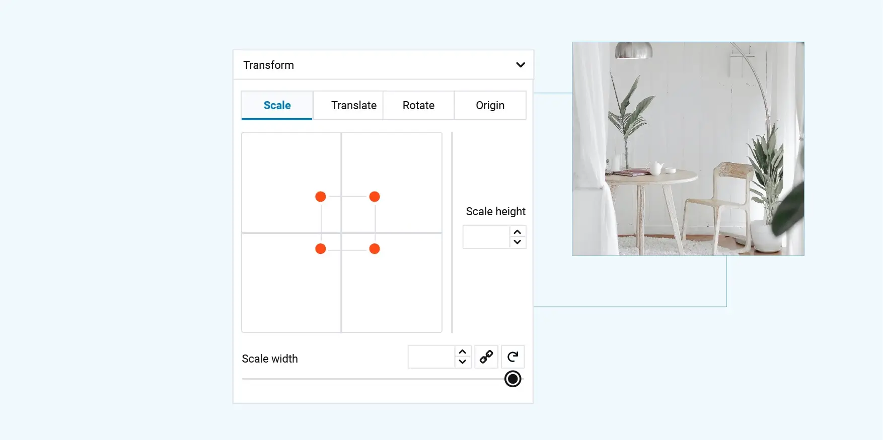 WordPress template settings