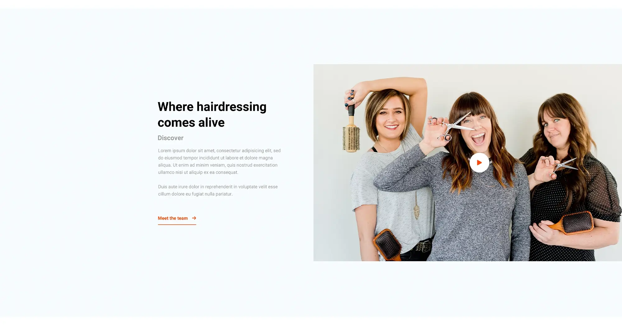 Modern WordPress themes for hairdressers