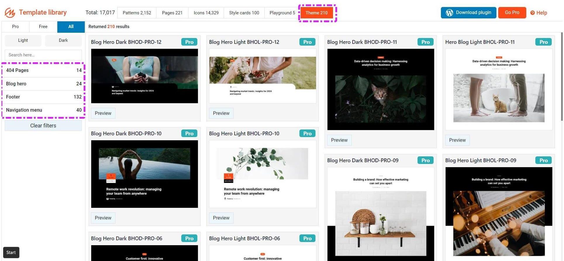 24 blog hero templates, captivate your audience instantly - Issue #32 1 MaxiBlocks cloud library new theme tab 1742879917