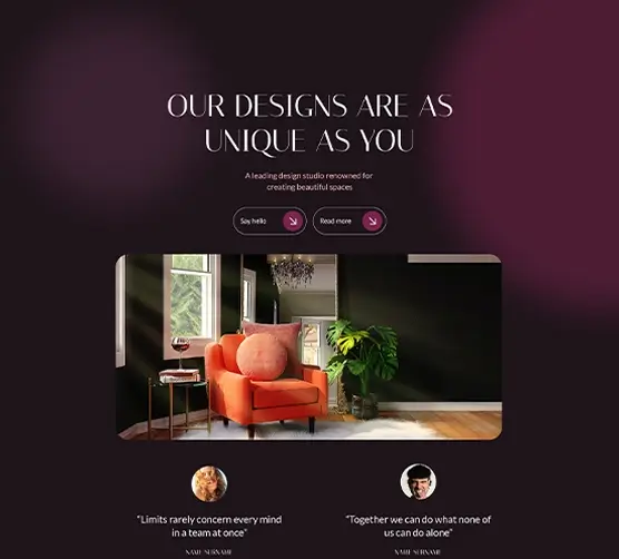 Interior Design WordPress starter site