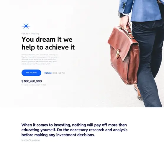 Invest WordPress starter site